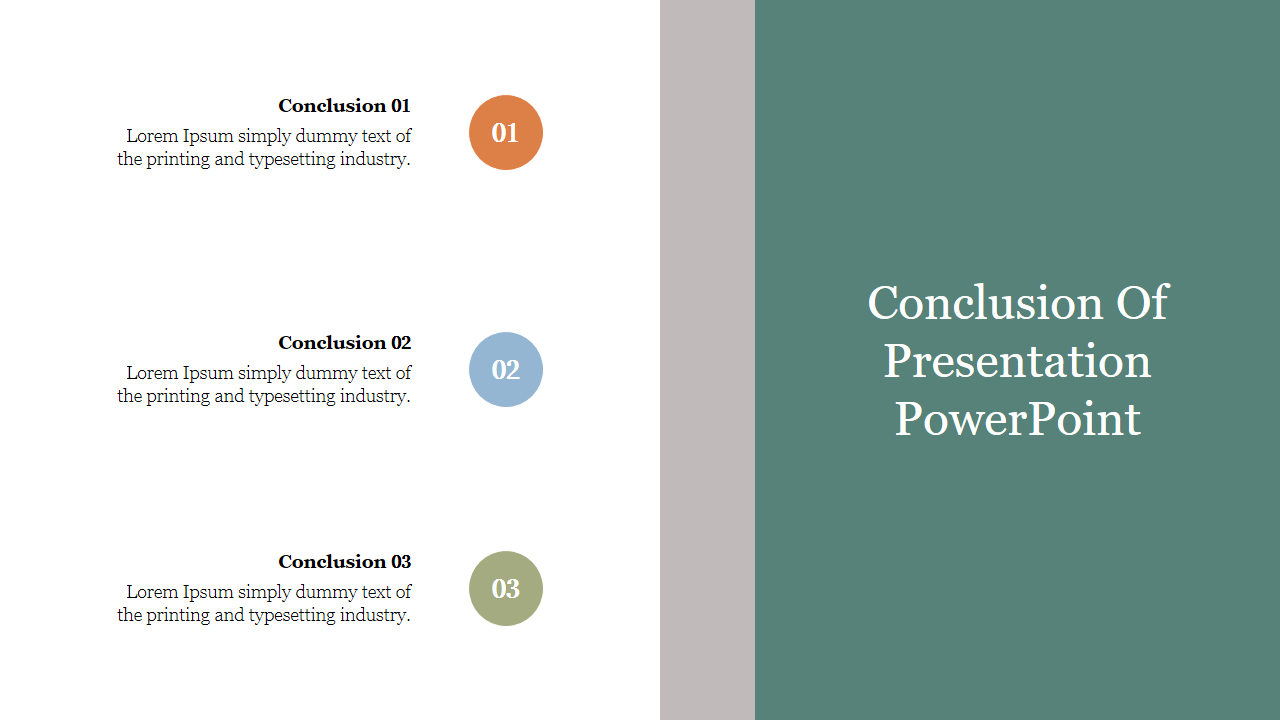 Creative Conclusion Of Presentation PowerPoint Template